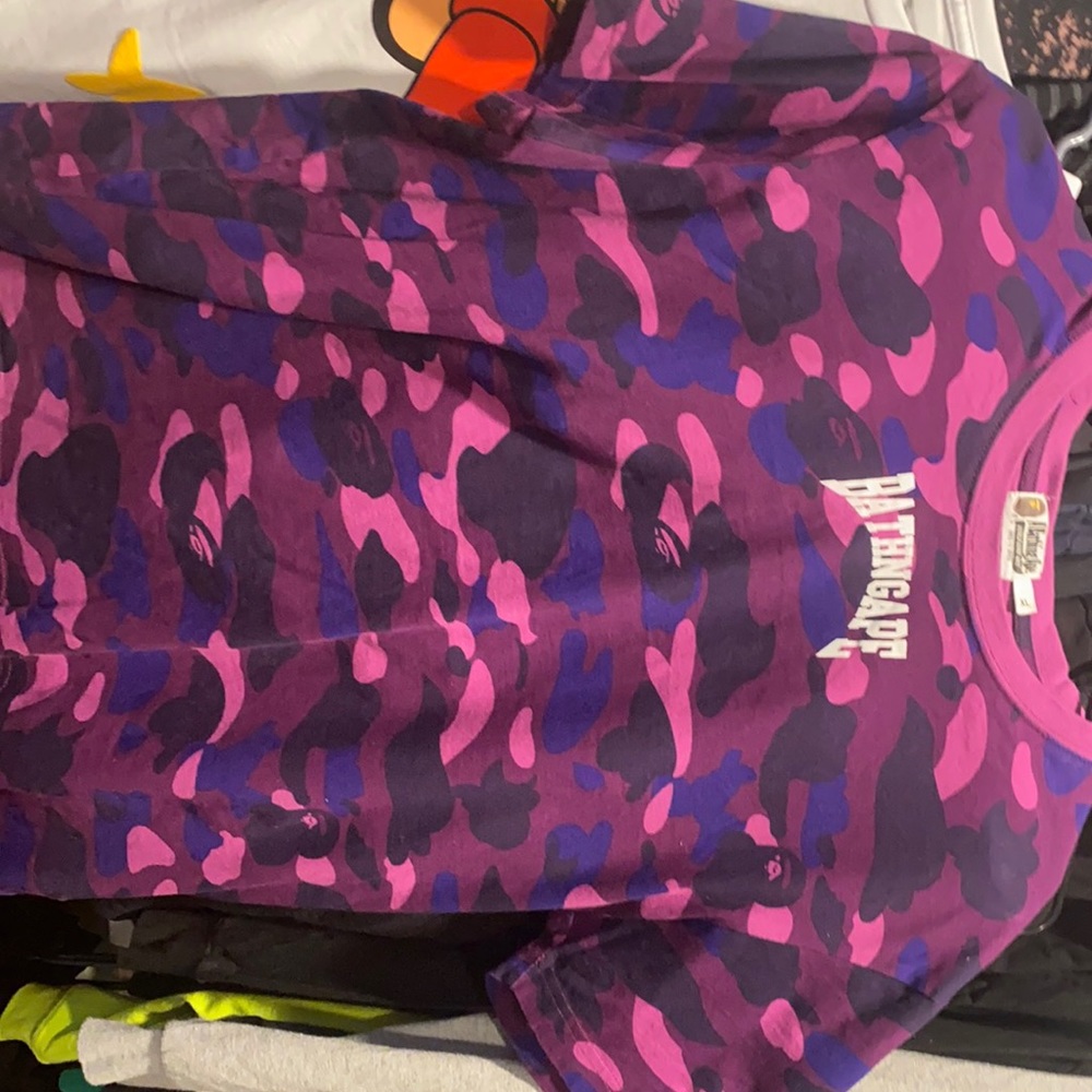 Bape A Bathing Ape Purple Camo Tee